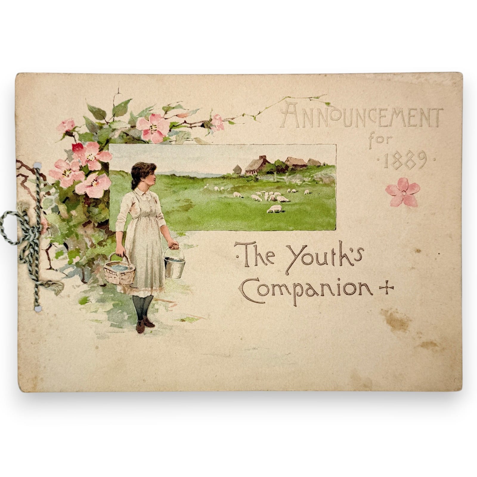 1889 Youth's Companion Announcement Booklet Perry Mason Boston Calendar Ad Pub