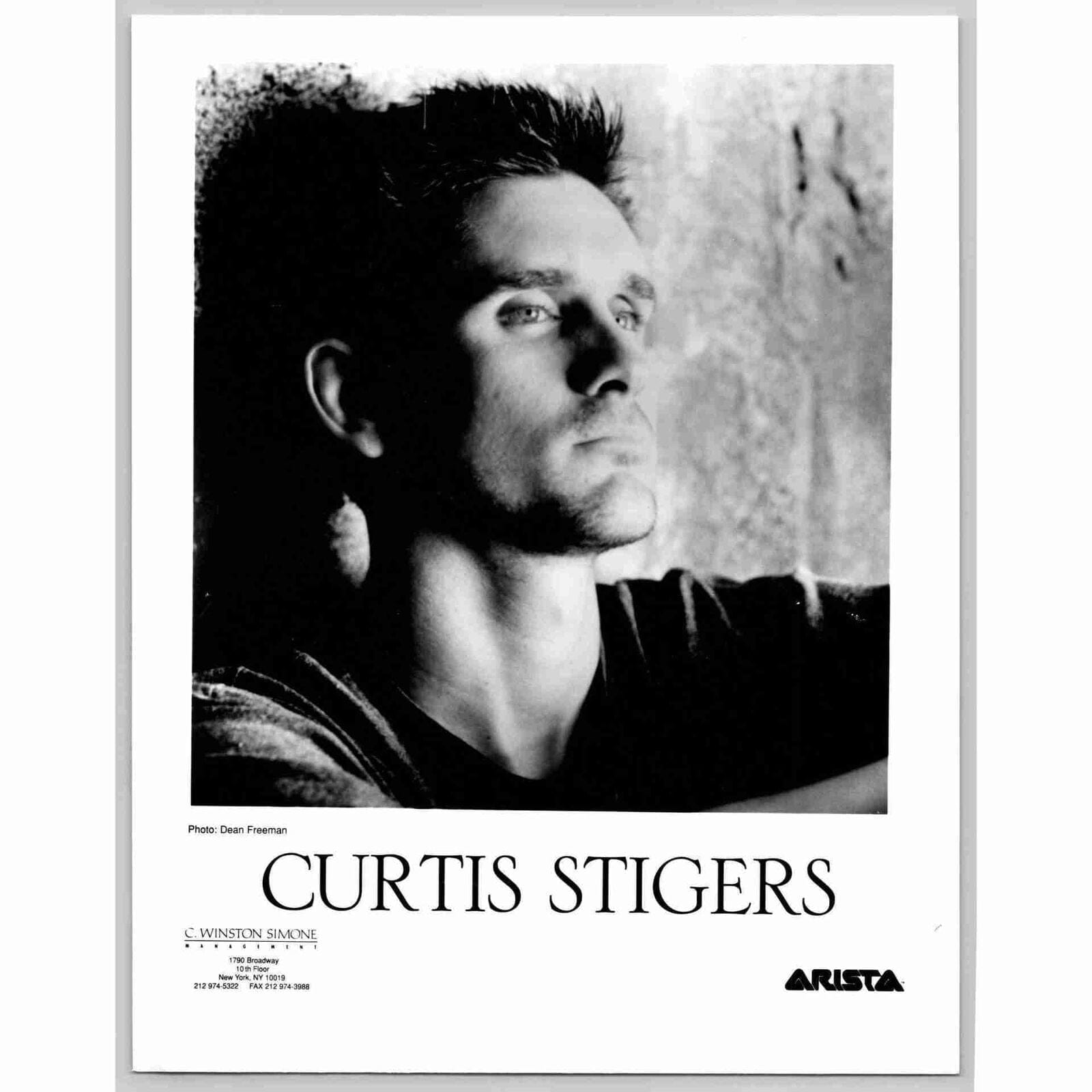 Curtis Stigers Boise Jazz Singer Saxophonist 80s-90s Glossy Music Press Photo