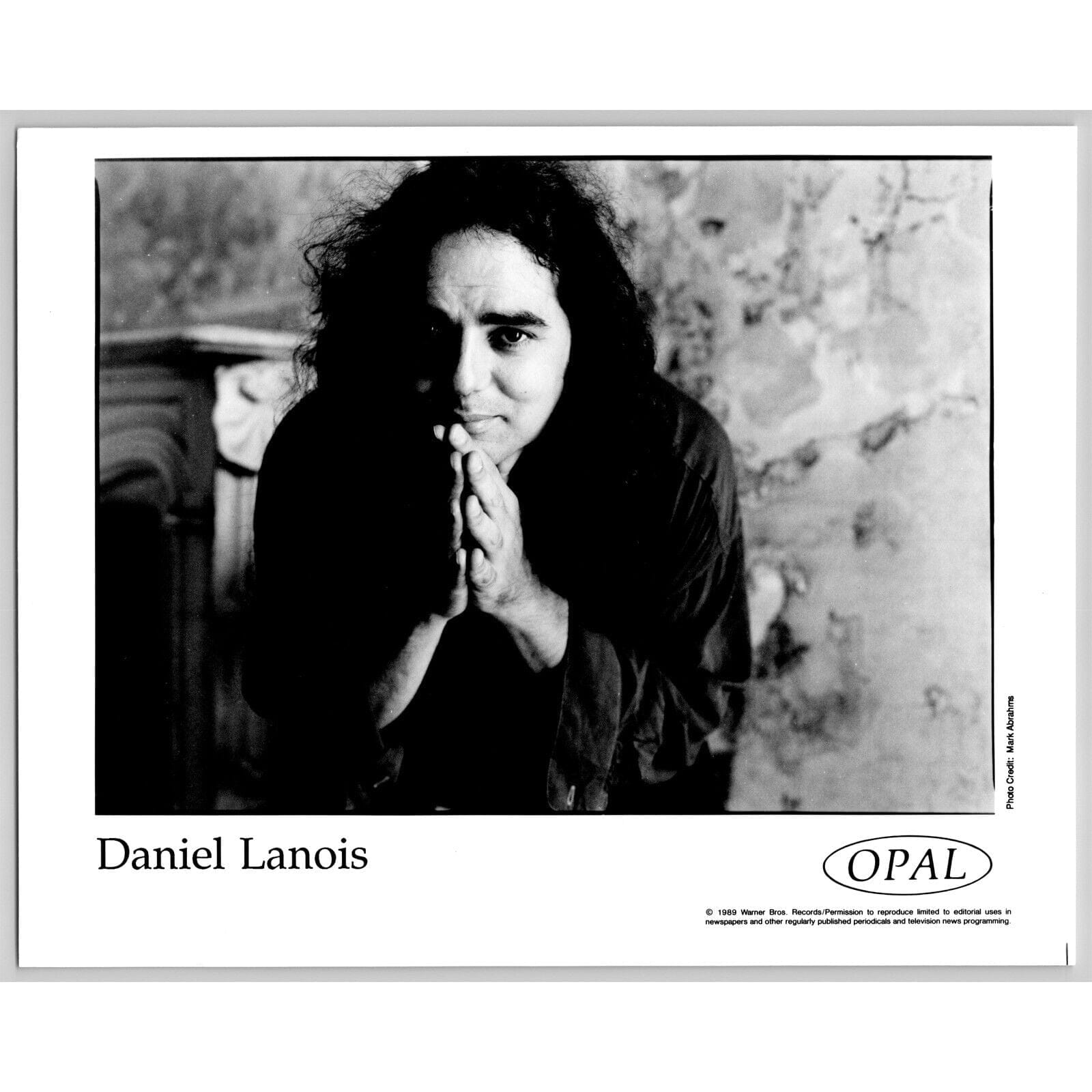 Daniel Lanois Canadian Ambient Folk Electronic 80s-90s Glossy Music Press Photo