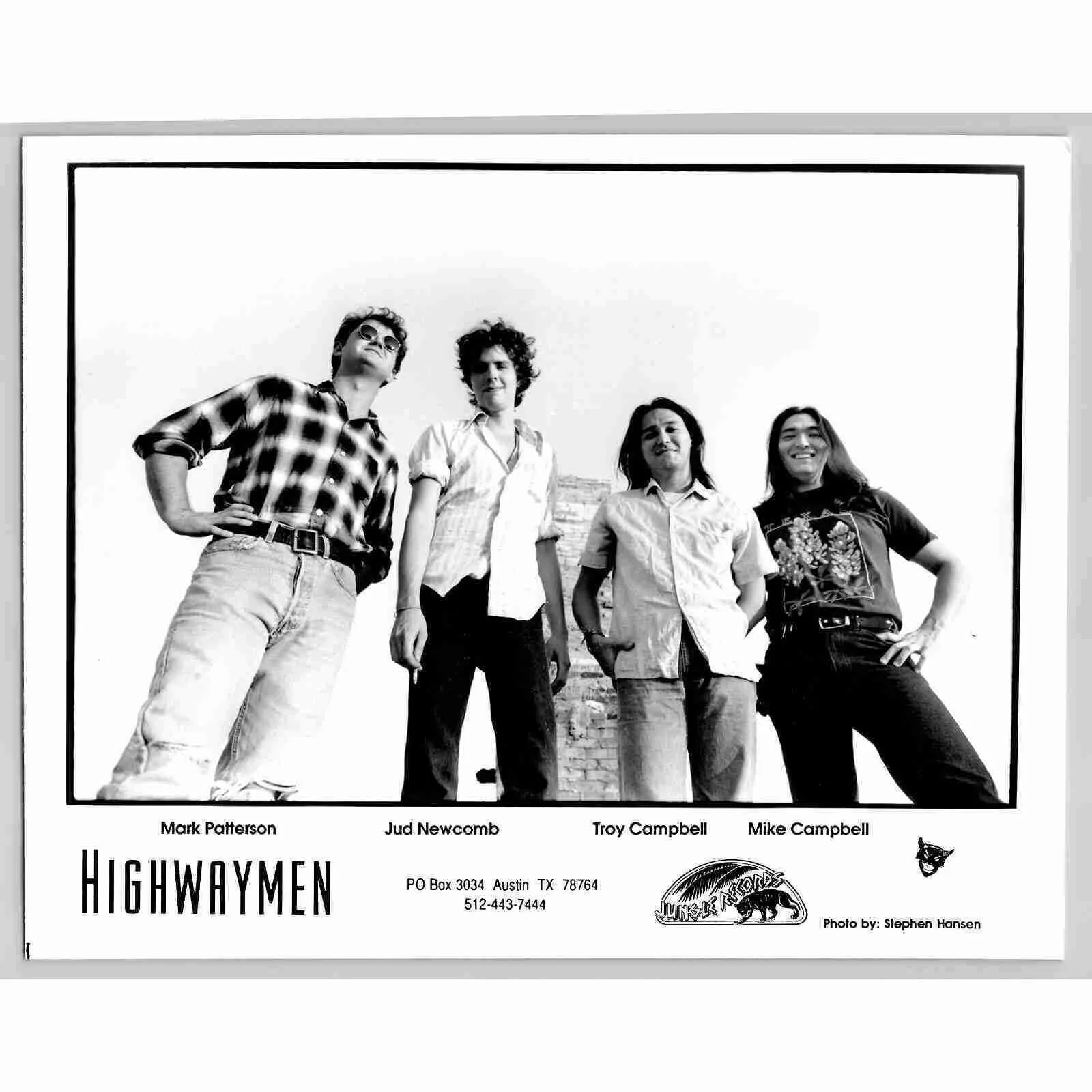 Highwaymen Country Outlaw Western Contemporary 80s-90s Glossy Music Press Photo