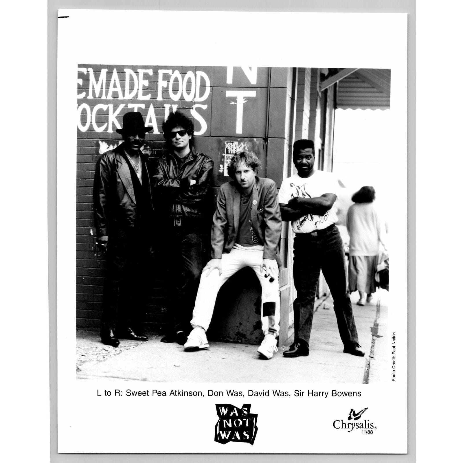 Was (Not Was) Funk R&B Dance Pop Rock Band 80s-90s Glossy Music Press Photo