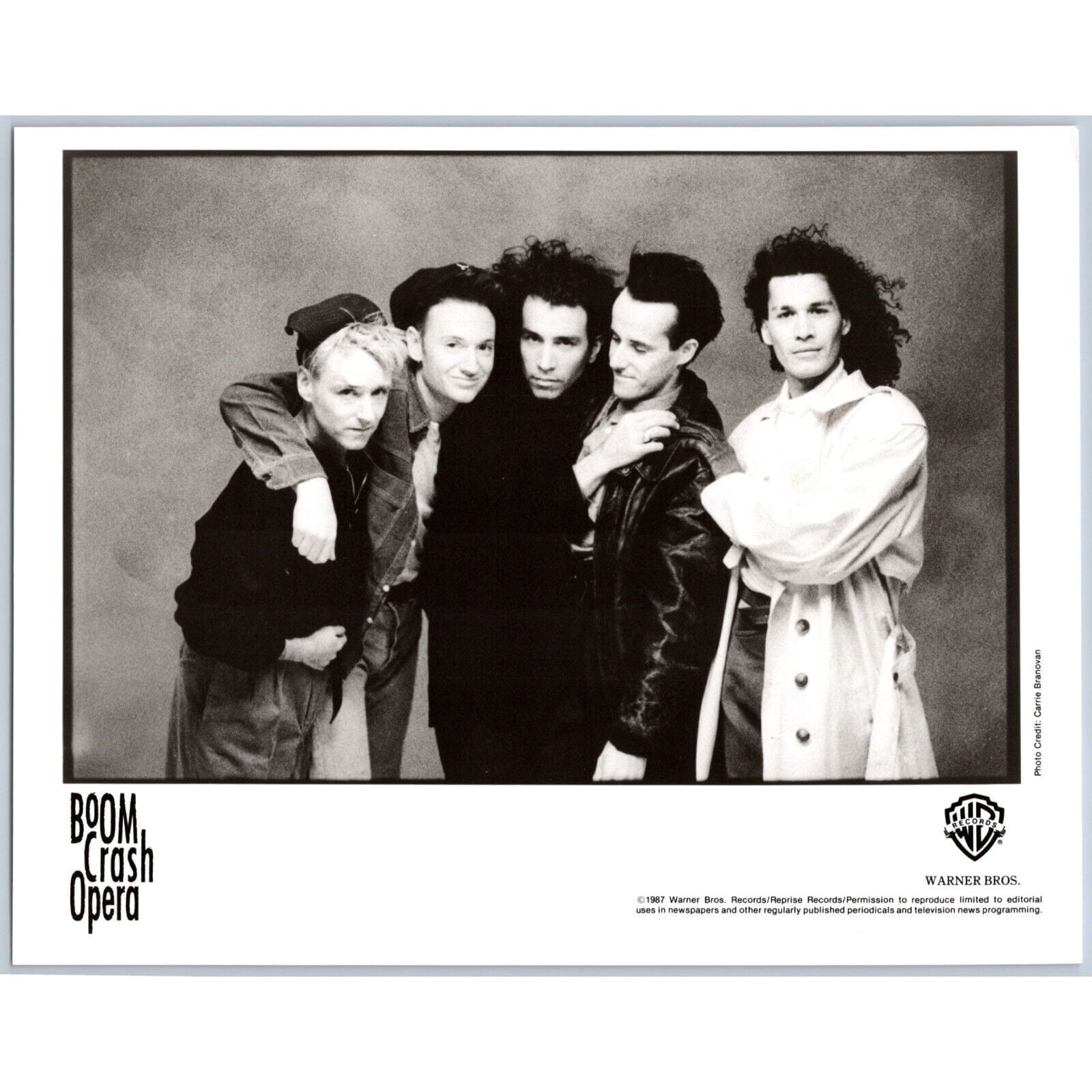 Boom Crash Opera Australian Rock New-Wave Pop Band 80s-90s Music Press Photo