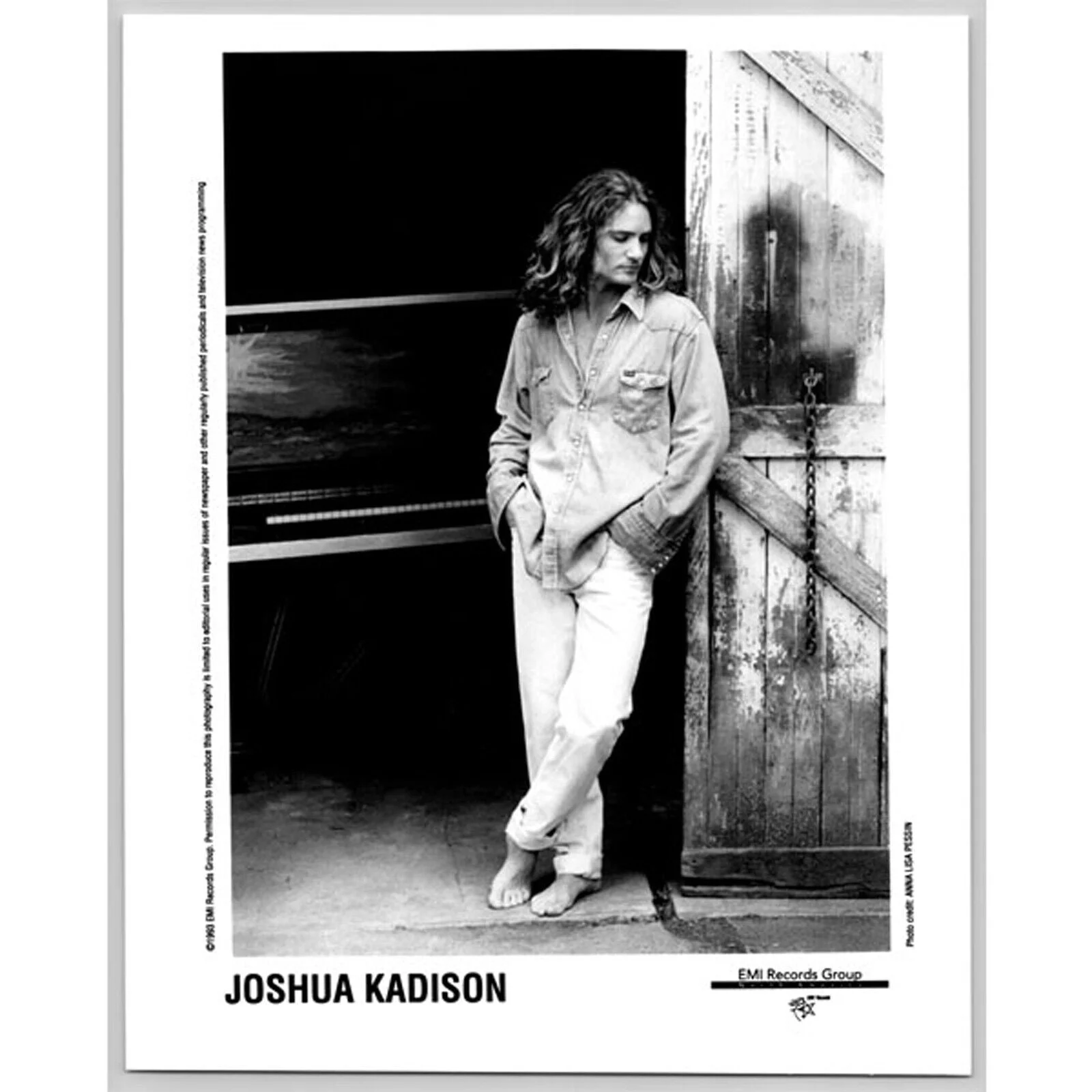 Joshua Kadison Ballad Singer Songwriter Pianist 80s-90s Glossy Music Press Photo