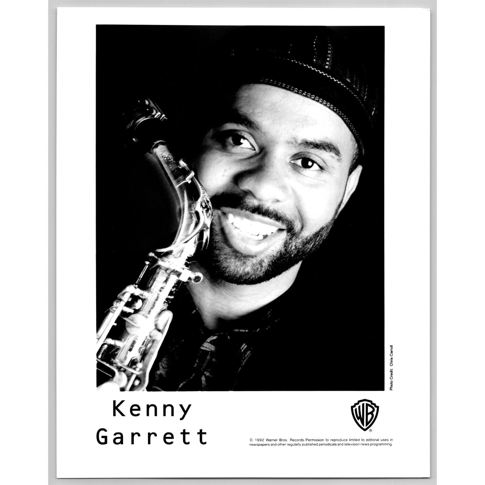 Kenny Garrett Jazz Funk R&B World Saxophonist 80s-90s Glossy Music Press Photo