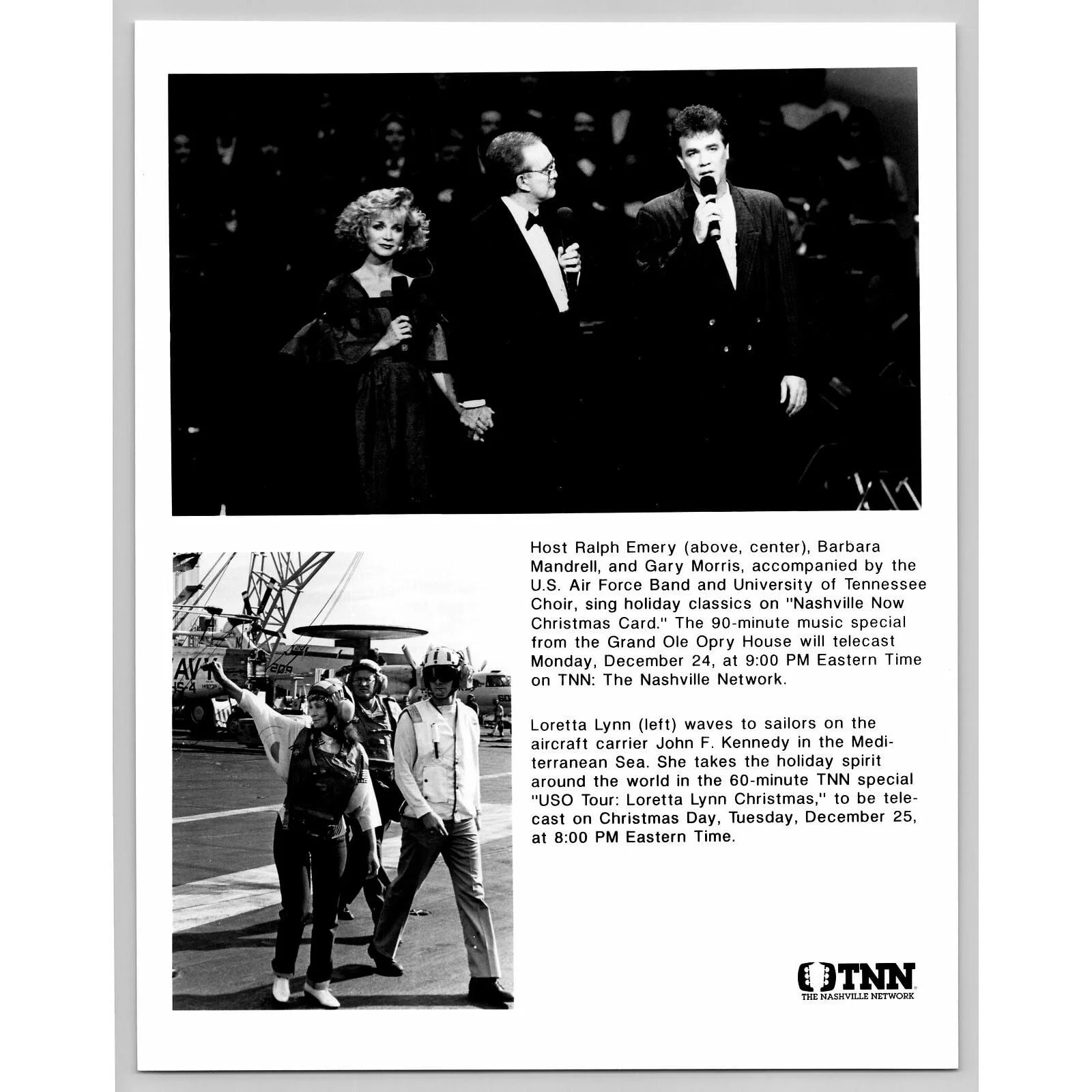 Grand Ole Opry Barbara Mandrell Loretta Lynn 80s-90s Glossy Music Press Photo