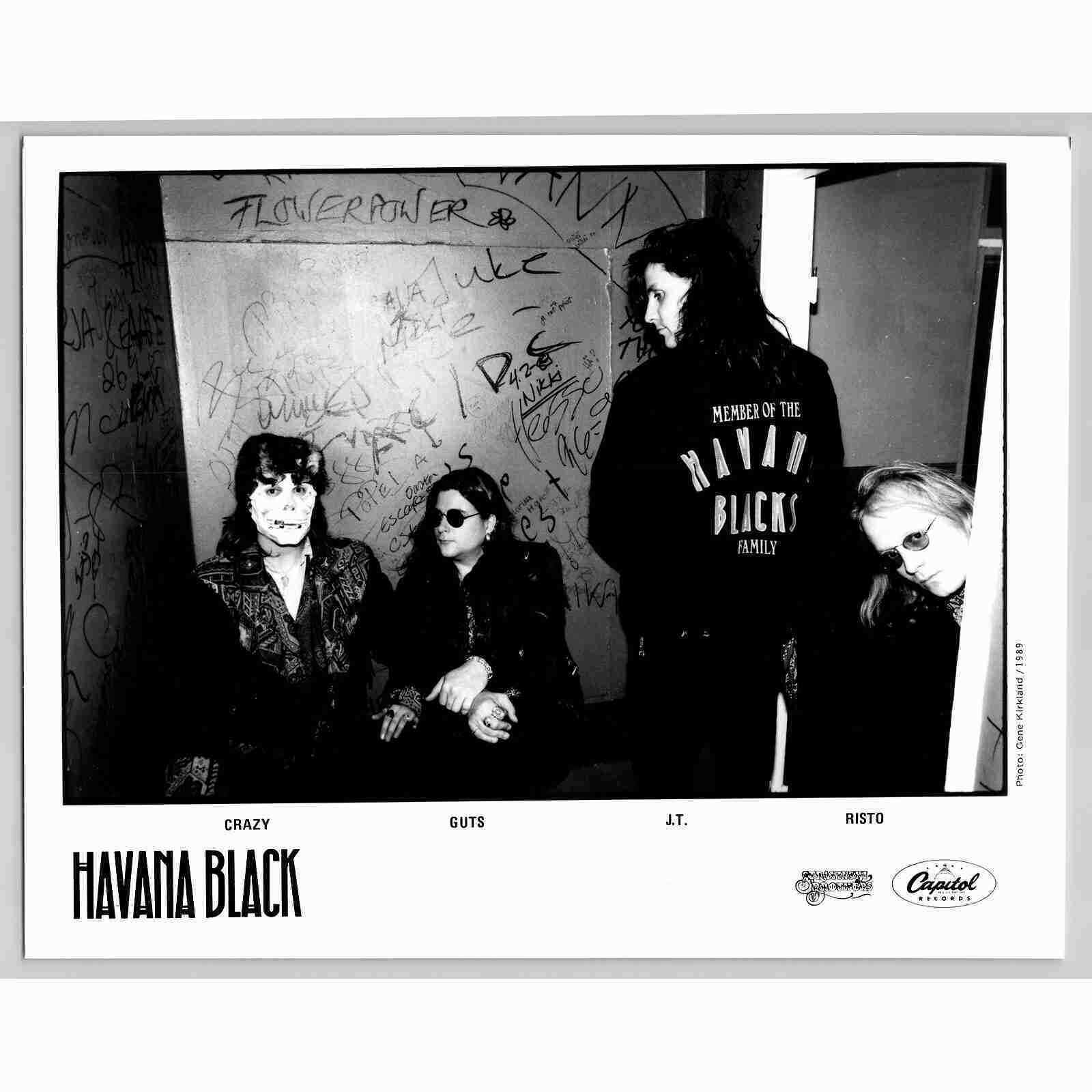 Havana Black Hard Rock Heavy Metal Helsinki 80s-90s Glossy Music Press Photo