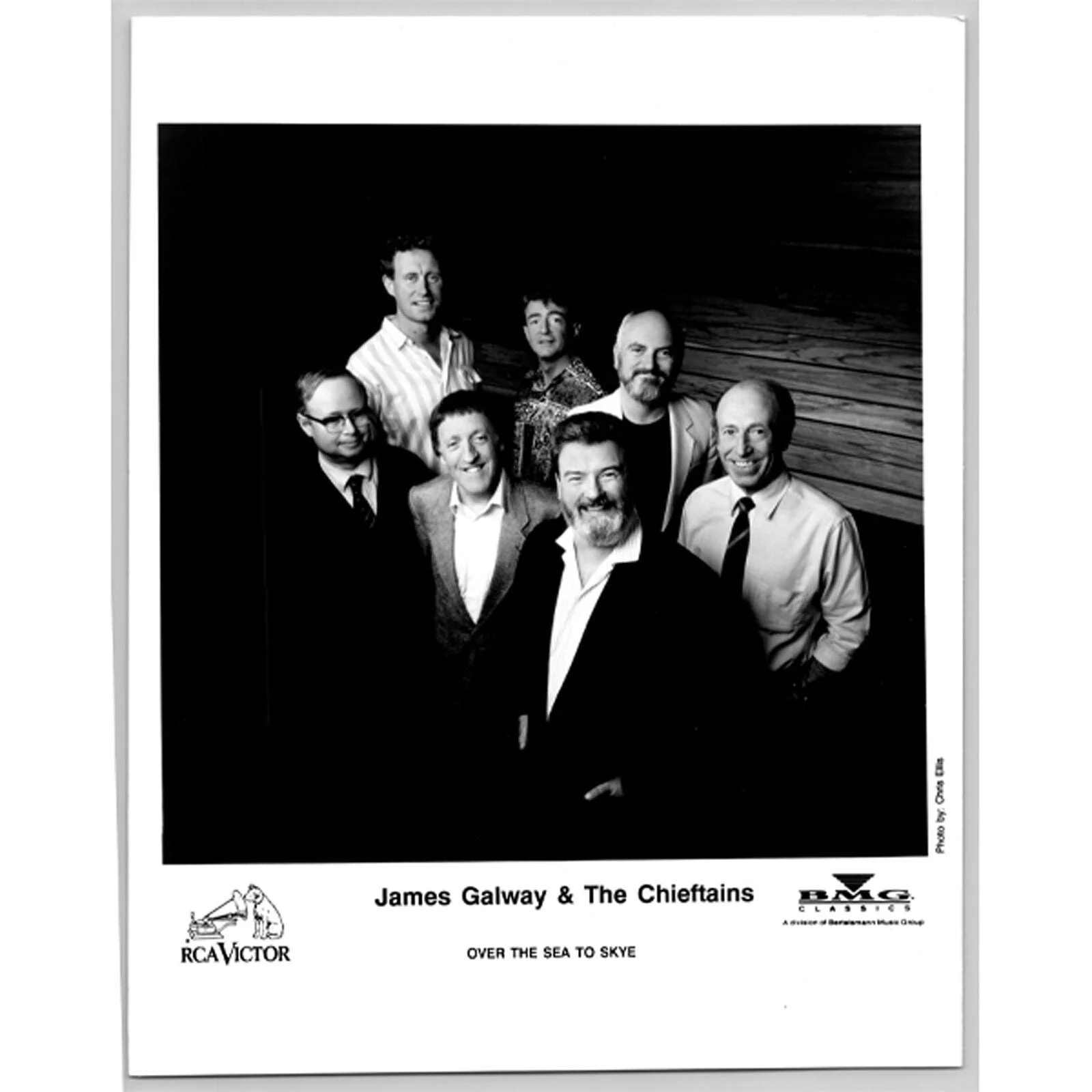 James Galway and the Chieftains Irish Folk Classical 1980s-90s Music Press Photo