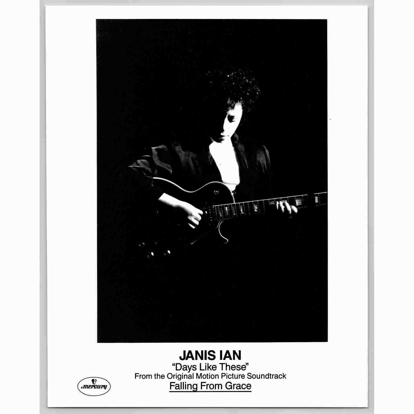 Janis Ian Falling From Grace Grammy Singer 80s-90s Glossy Music Press Photo