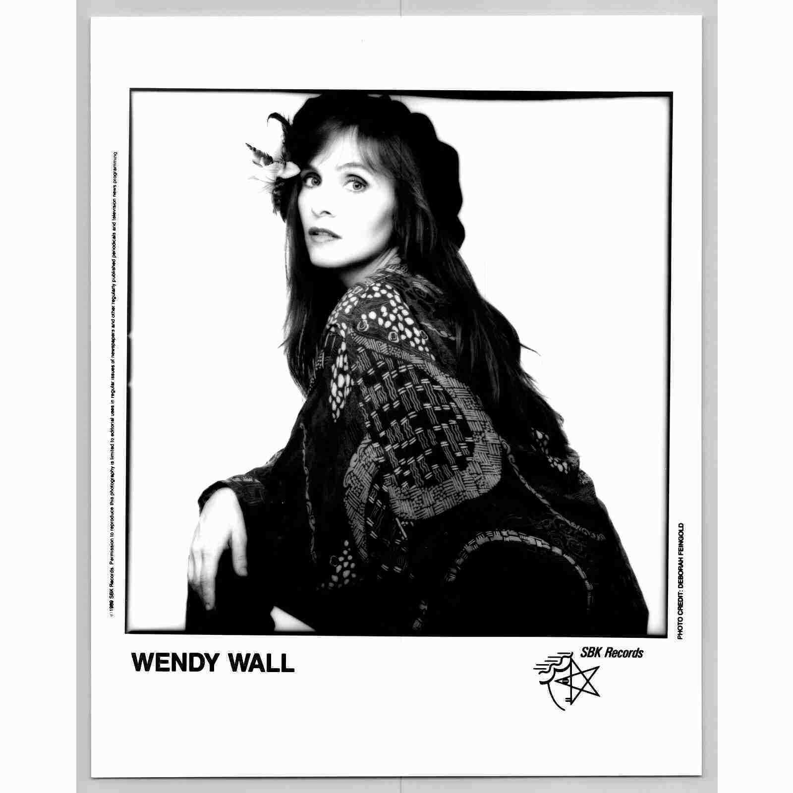 Wendy Wall Folk/Rock Singer/Songwriter/Poet 80s-90s Glossy Music Press Photo