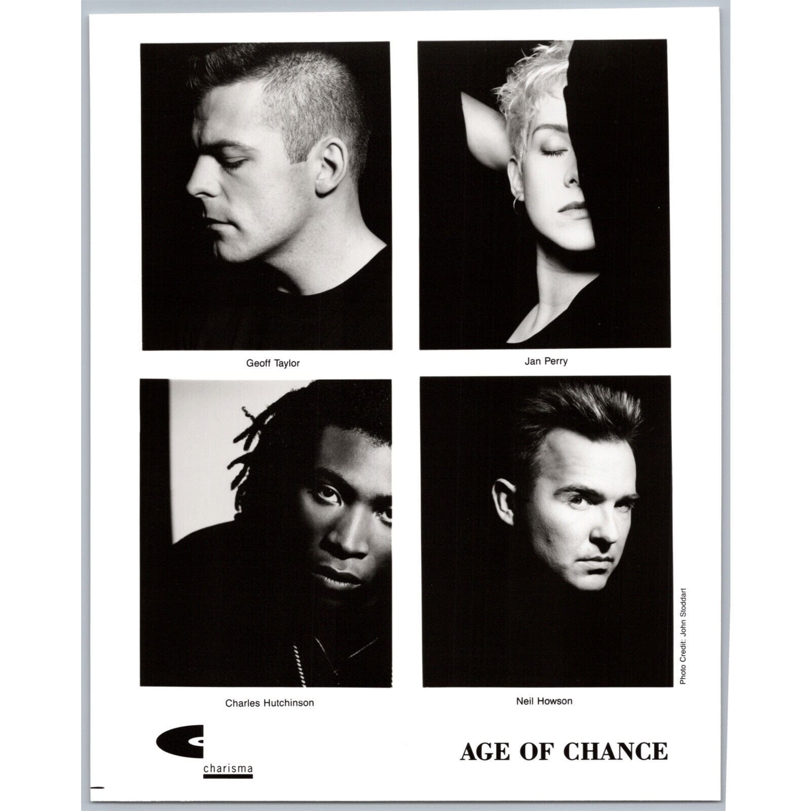 Age of Chance British Dance-Punk Alternative Rock Band 80s-90s Music Press Photo