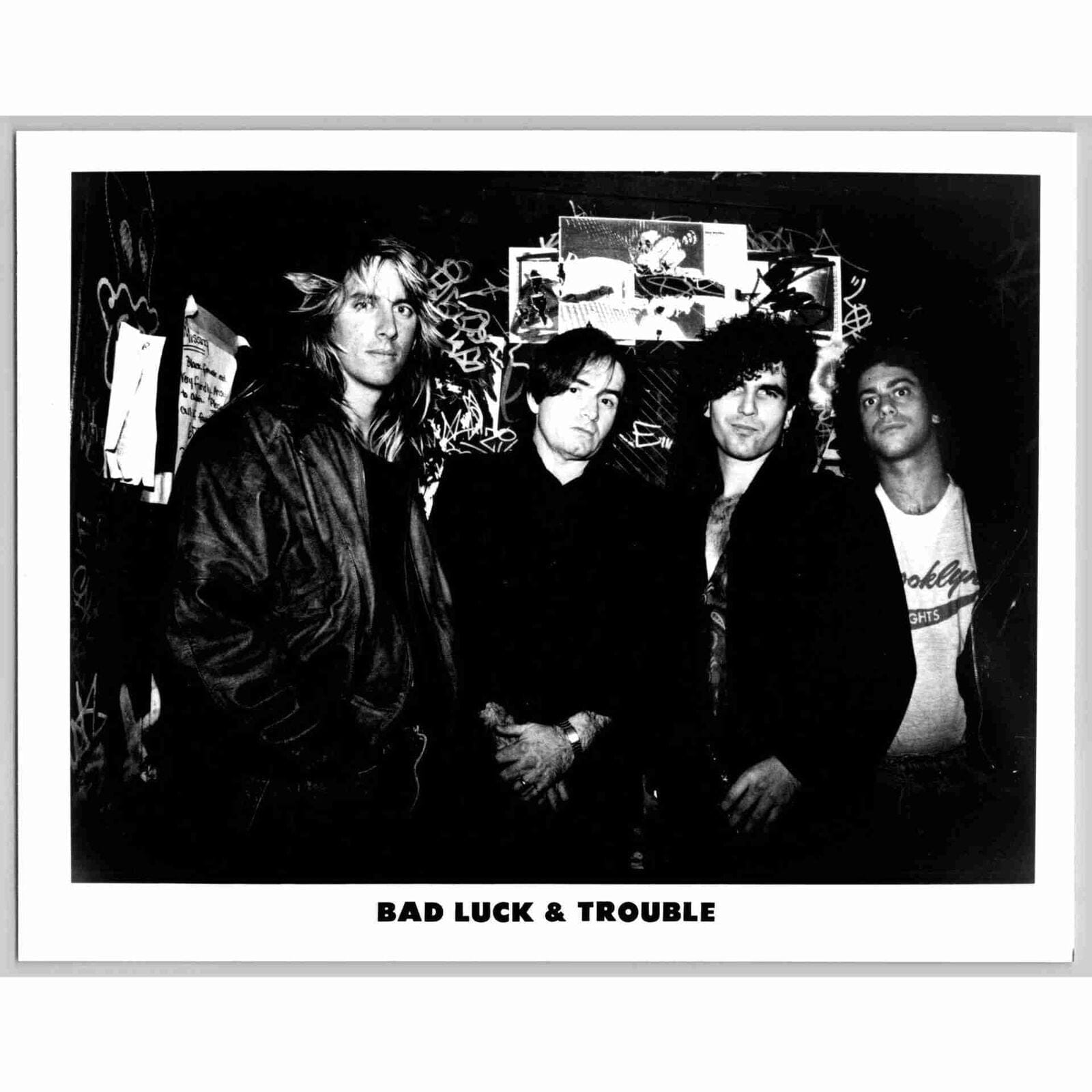 Bad Luck and Trouble 1980s Popular Rock Band 80s-90s Glossy Music Press Photo