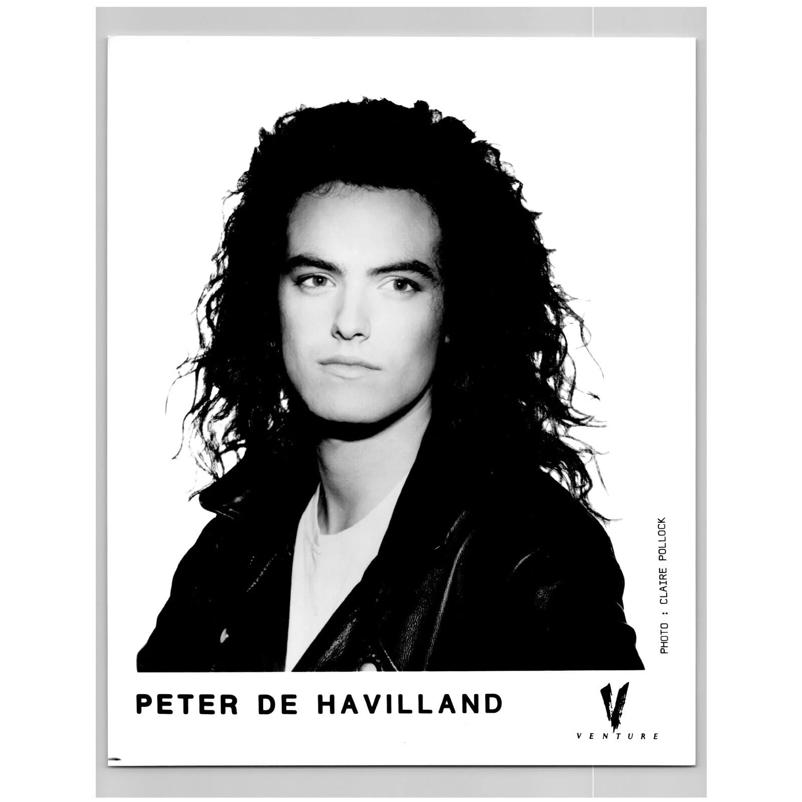 Peter De Havilland British Singer Songwriter Producer 80s-90s Music Press Photo