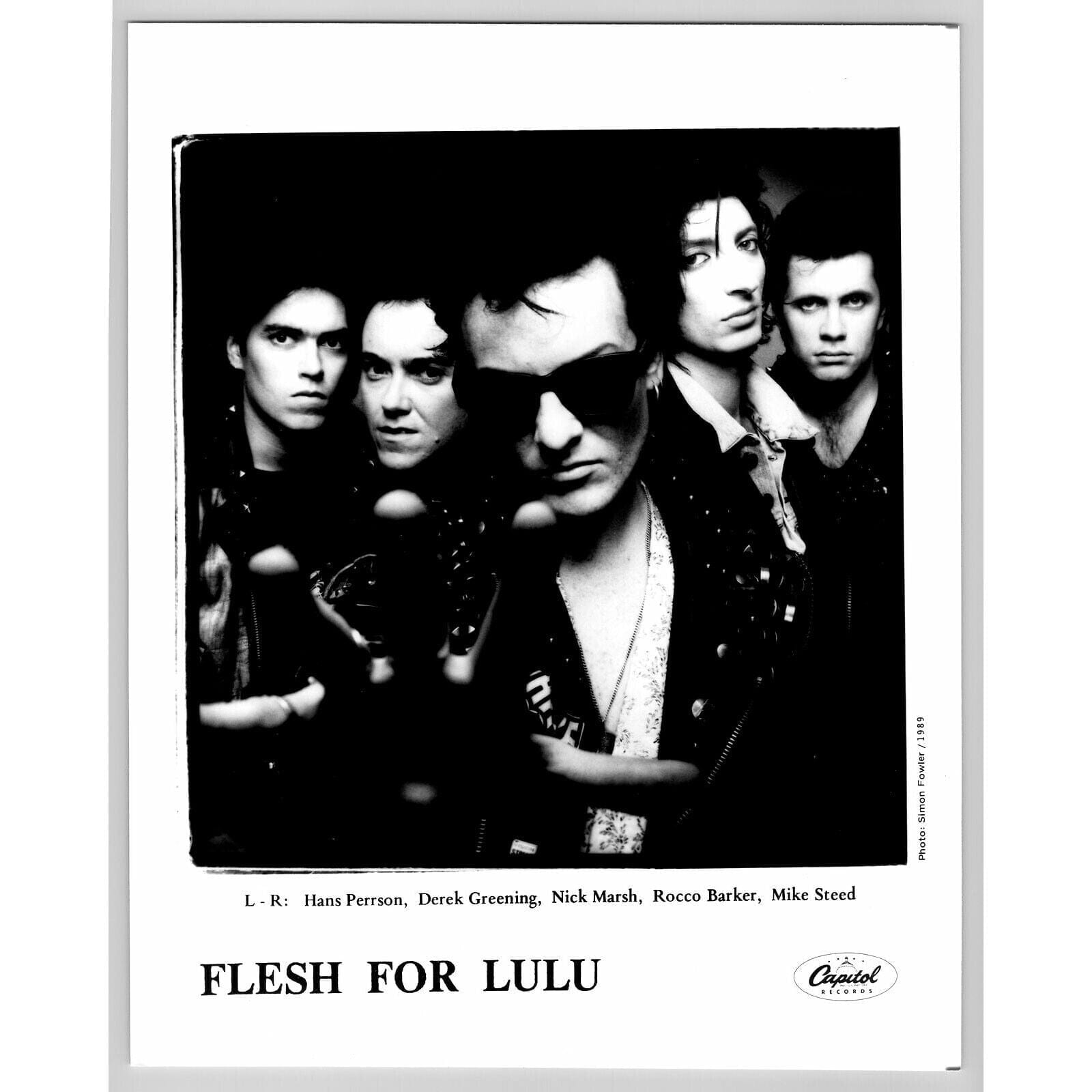 Flesh for Lulu British Punk Glam Alternative Rock Band 80s-90s Music Press Photo