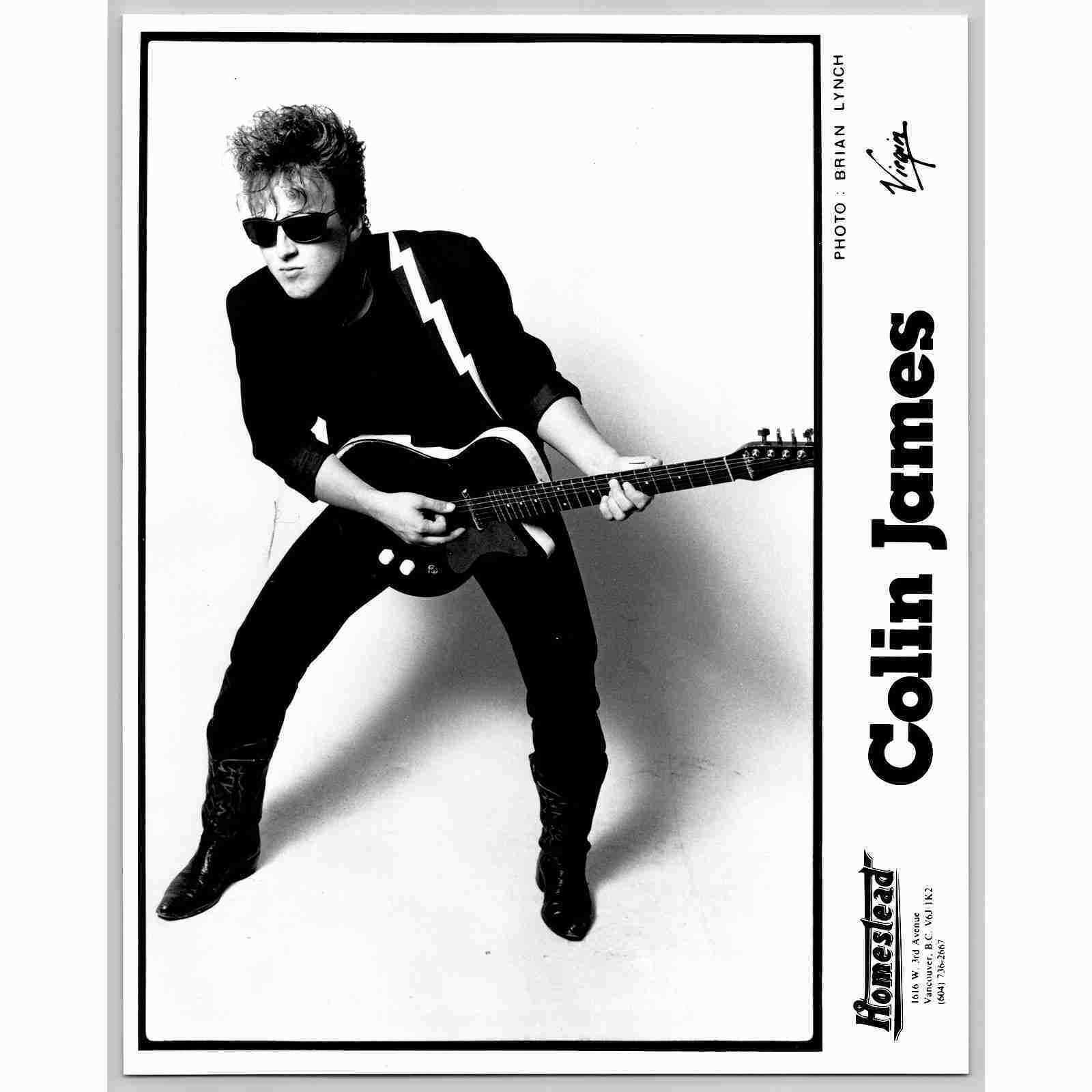 Colin James Canadian Rock and Blues Singer 80s-90s Glossy Music Press Photo
