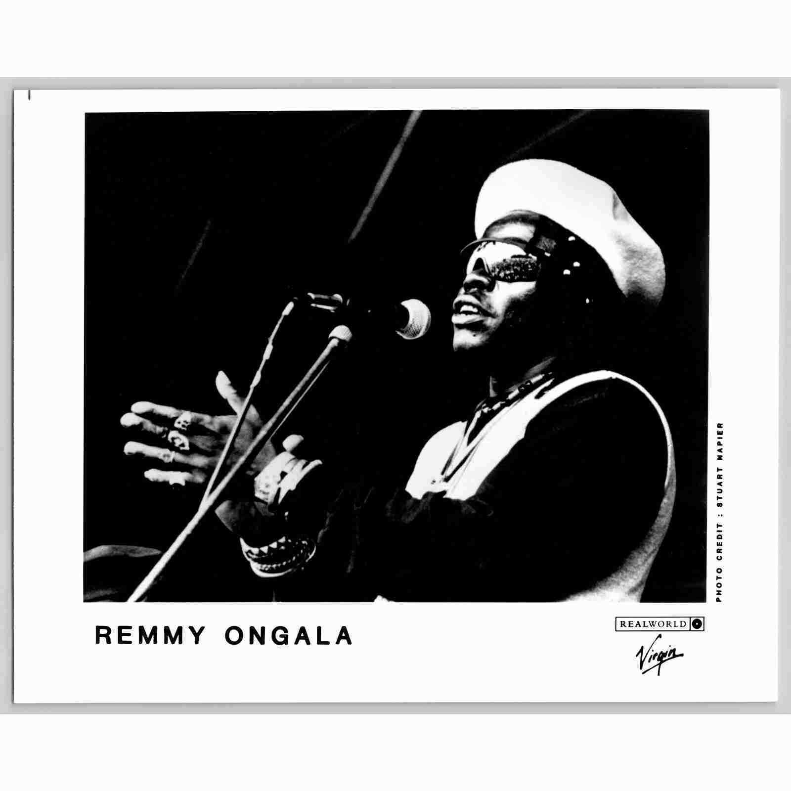 Remmy Ongala Tanzanian Soukous Singer Guitarist 80s-90s Glossy Music Press Photo
