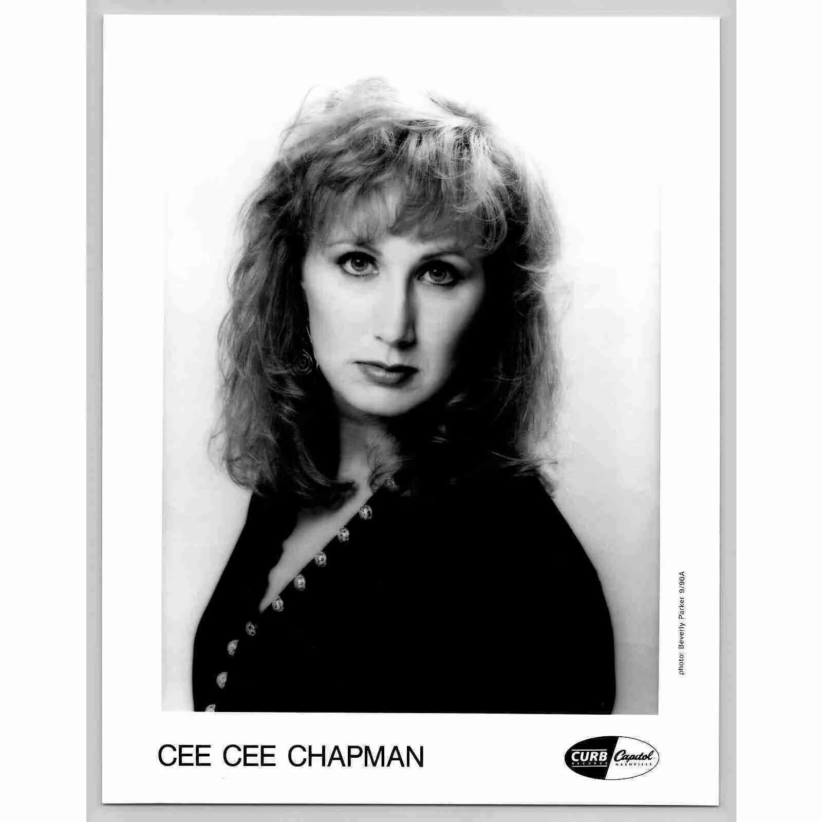 Cee Cee Chapman American Country Female Singer 80s-90s Glossy Music Press Photo