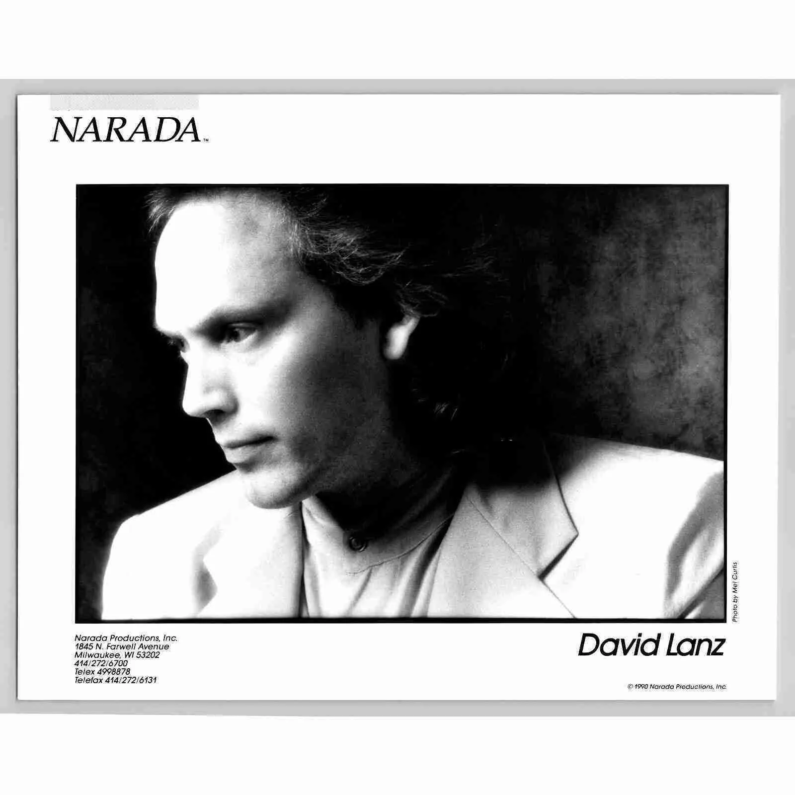 David Lanz Grammy-Nominated New Age Pianist 80s-90s Glossy Music Press Photo