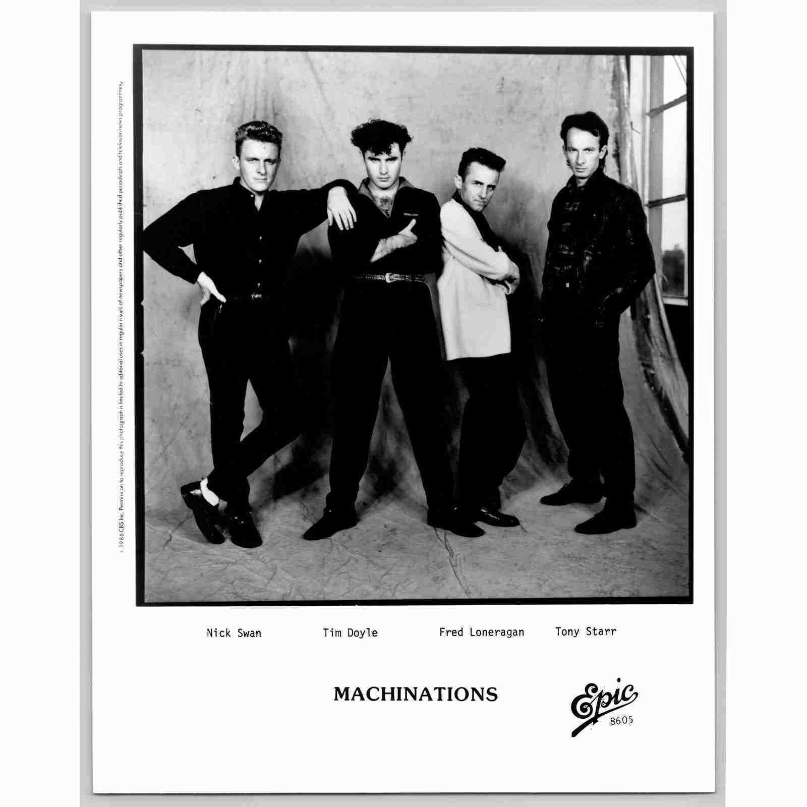 Machinations 1980s Australian Synthpop Band 80s-90s Glossy Music Press Photo
