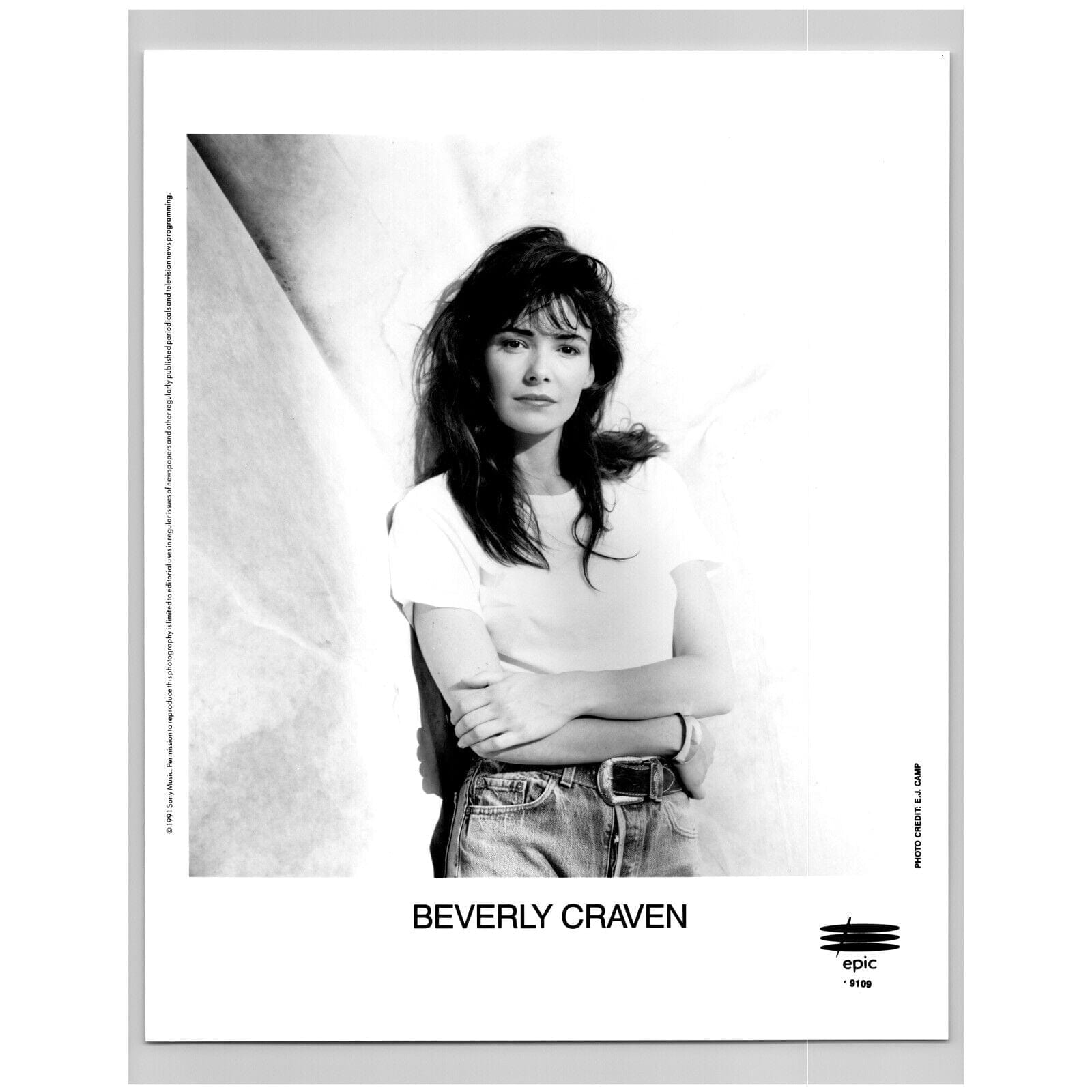 Beverly Craven British Pop Singer Songwriter 80s-90s Glossy Music Press Photo
